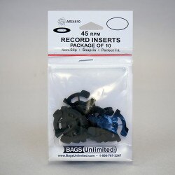 45rpm Record BLACK Plastic Inserts.